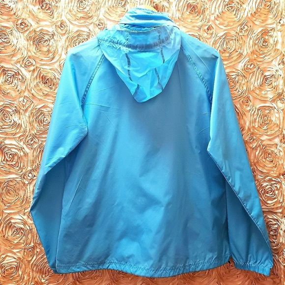 💙🖤 NWT Landway Blue Windbreaker Jacket Coat - Picture 3 of 13